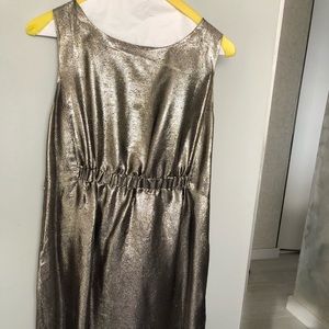 DKNY Designer Metallic Cocktail Dress